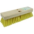 Weiler 10" Deck Scrub Brush, Recycled PET Fill and Rubberwood Block 42371